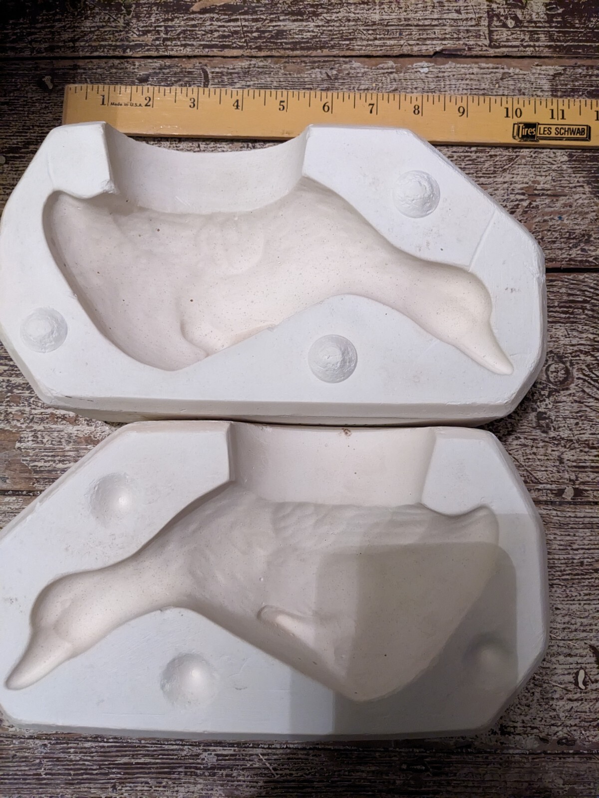 Vintage Ceramic Mold Scioto Mold #1282 Shelf Duck  1987 