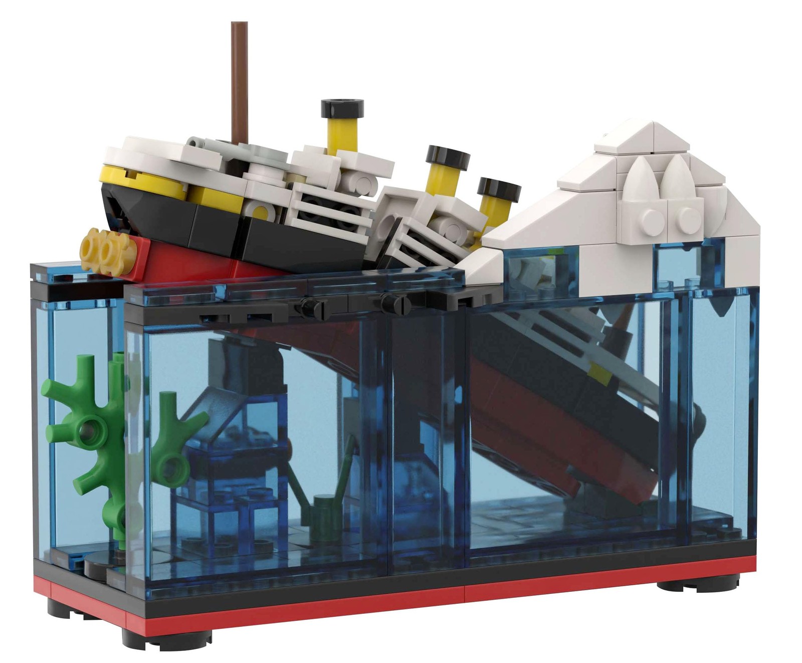 BeeEtMoc Boat Kits Model Construcrion Sets 247 Pcs Titanic Sink and Break in ...