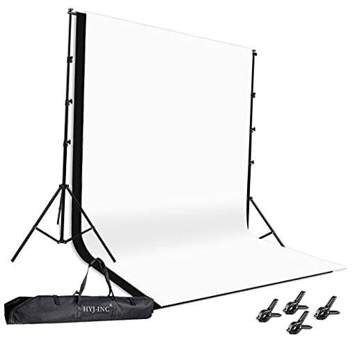 Photo Background Support System with 8.5 x 10ft Backdrop Stand Kit, 100% 