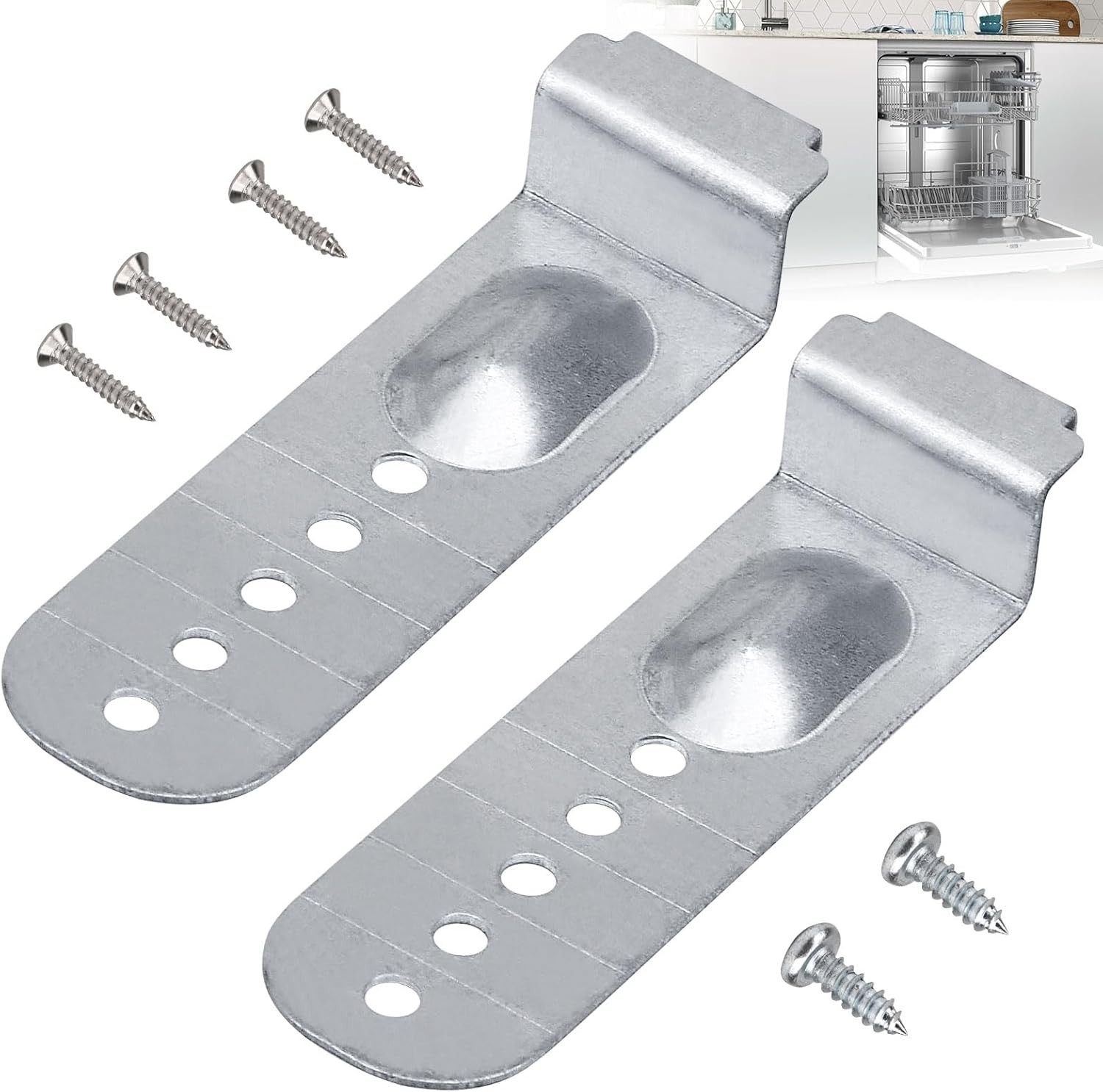 NEW FOR SAM-SUNG DISHWASHER INSTALLATION 2 BRACKETS DD82-01433A  W