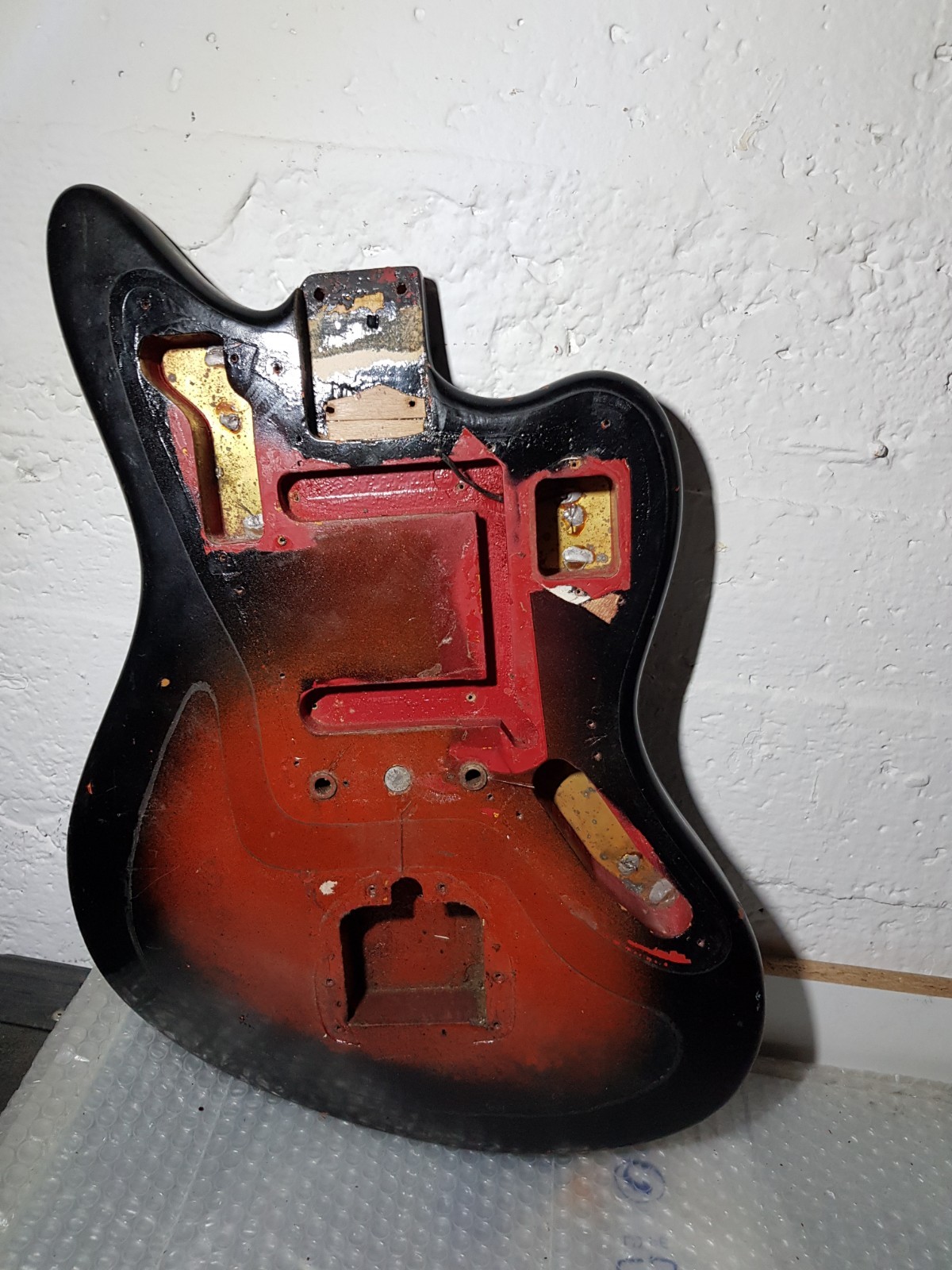 1963 FENDER JAGUAR BODY USA - DAKOTA RED CUSTOM COLOUR