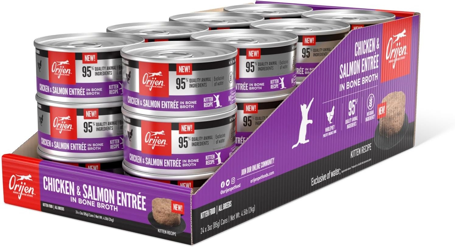 Pack of 24 Premium Pate Wet Kitten Cat Pet Supplies 3oz Cans