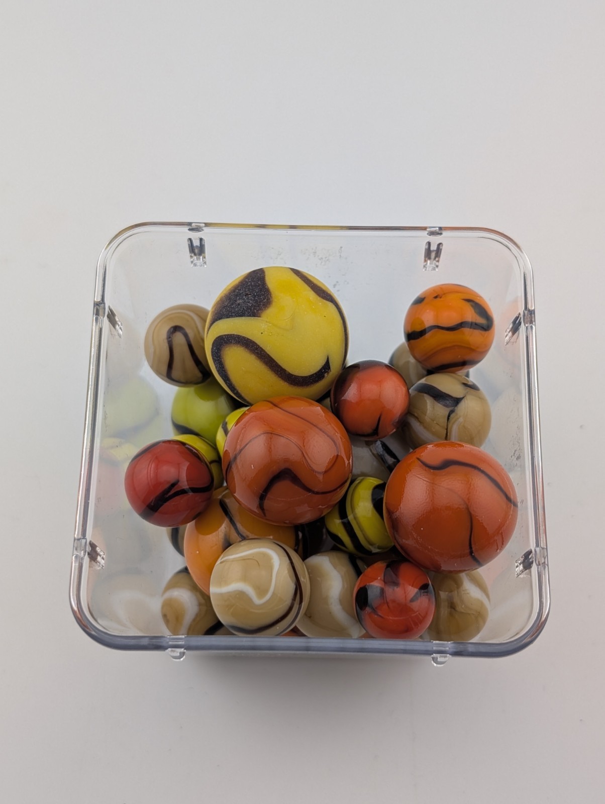 VTG Vacor Marble Lot - 28 Count - Bumblebee, Bald Eagle & Bengal incl Shooters