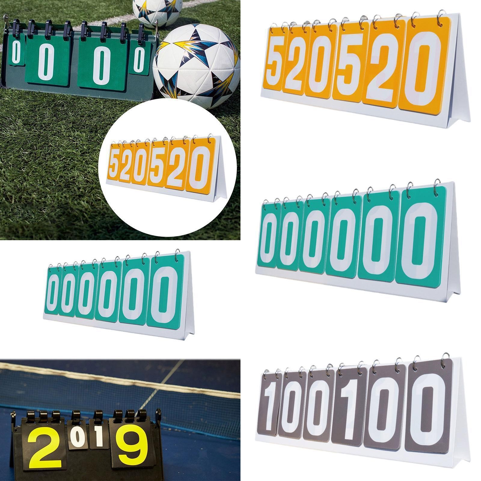 Sports Scoreboard 6 digits Score Keeper Waterproof Scorekeeper Lightweight