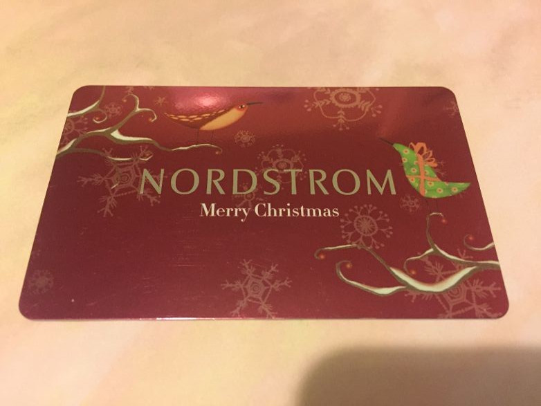 NORDSTROM Merry Christmas ( 2008 ) Foil Gift Card ( $0 )