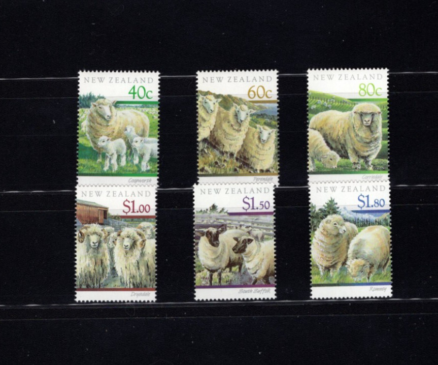 New Zealand 1014-19 Sheep Farm 1991 VF MNH Complete Set LC
