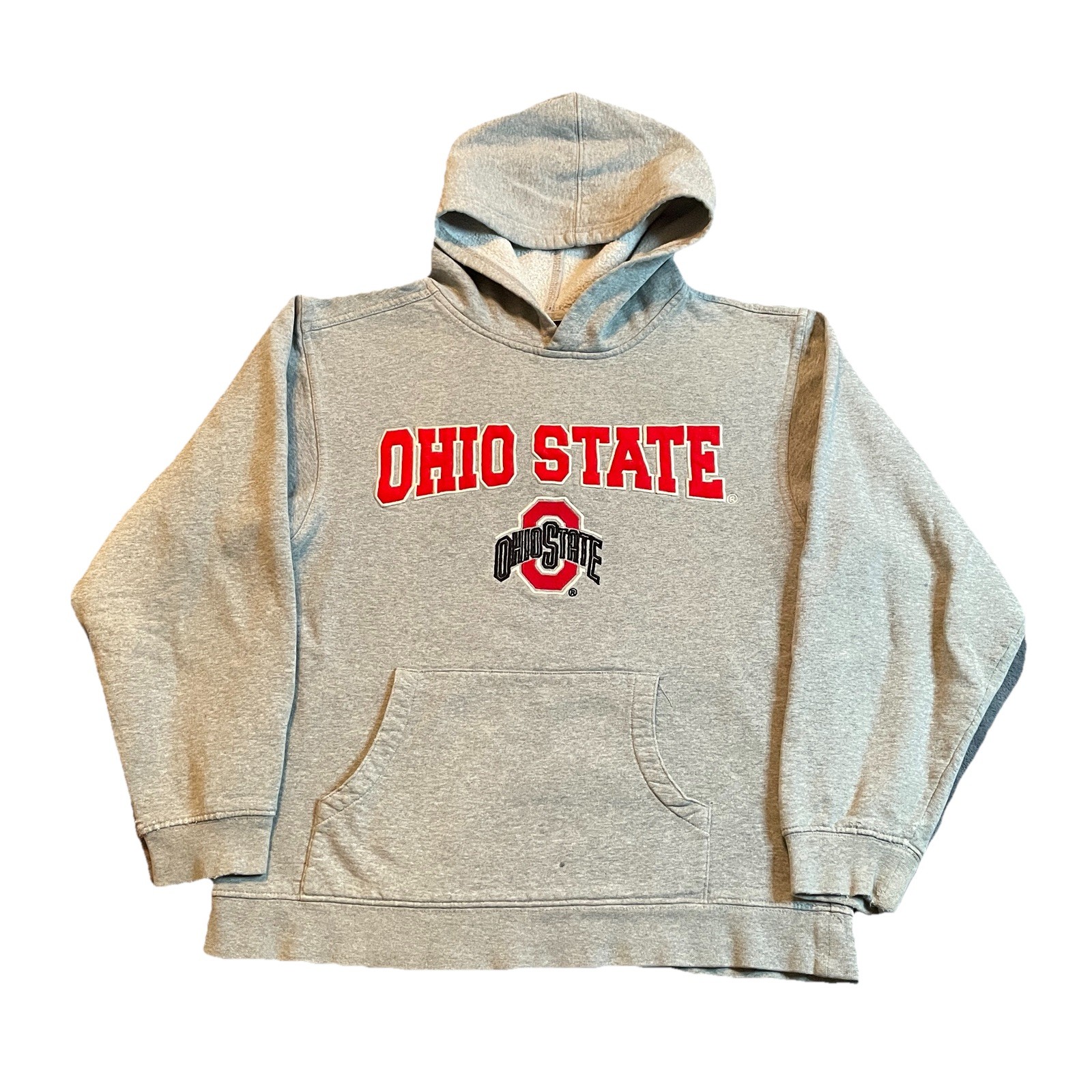 Ohio State University Hoodie Sweatshirt Youth Boys Small Gray Pullover Buckeyes