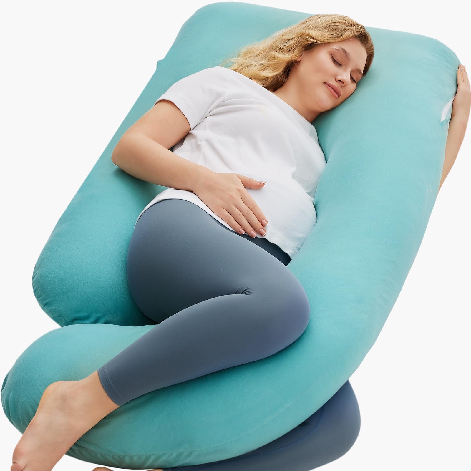 Pregnancy Body Pillow 57 Inch Full Maternity Support Momcozy Shaped Pillows