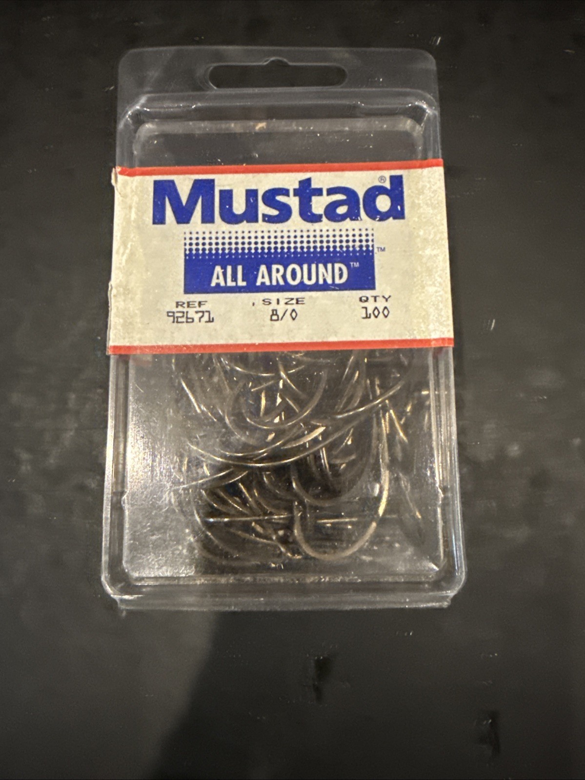 Mustad Ref 92671 Size 8/0 Box Of 100 Hooks *