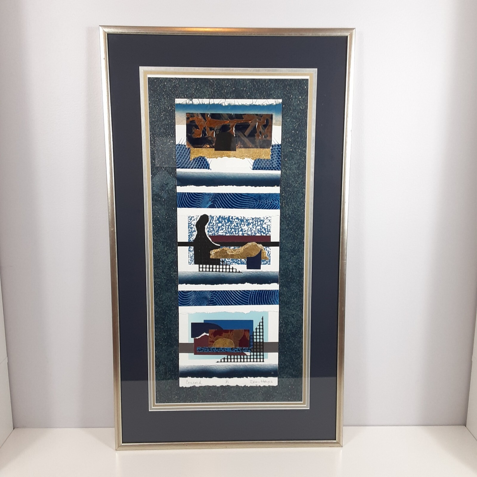 Abstract Art Concord Monoprint by Dean Hayes #1/1 Original Framed Signed