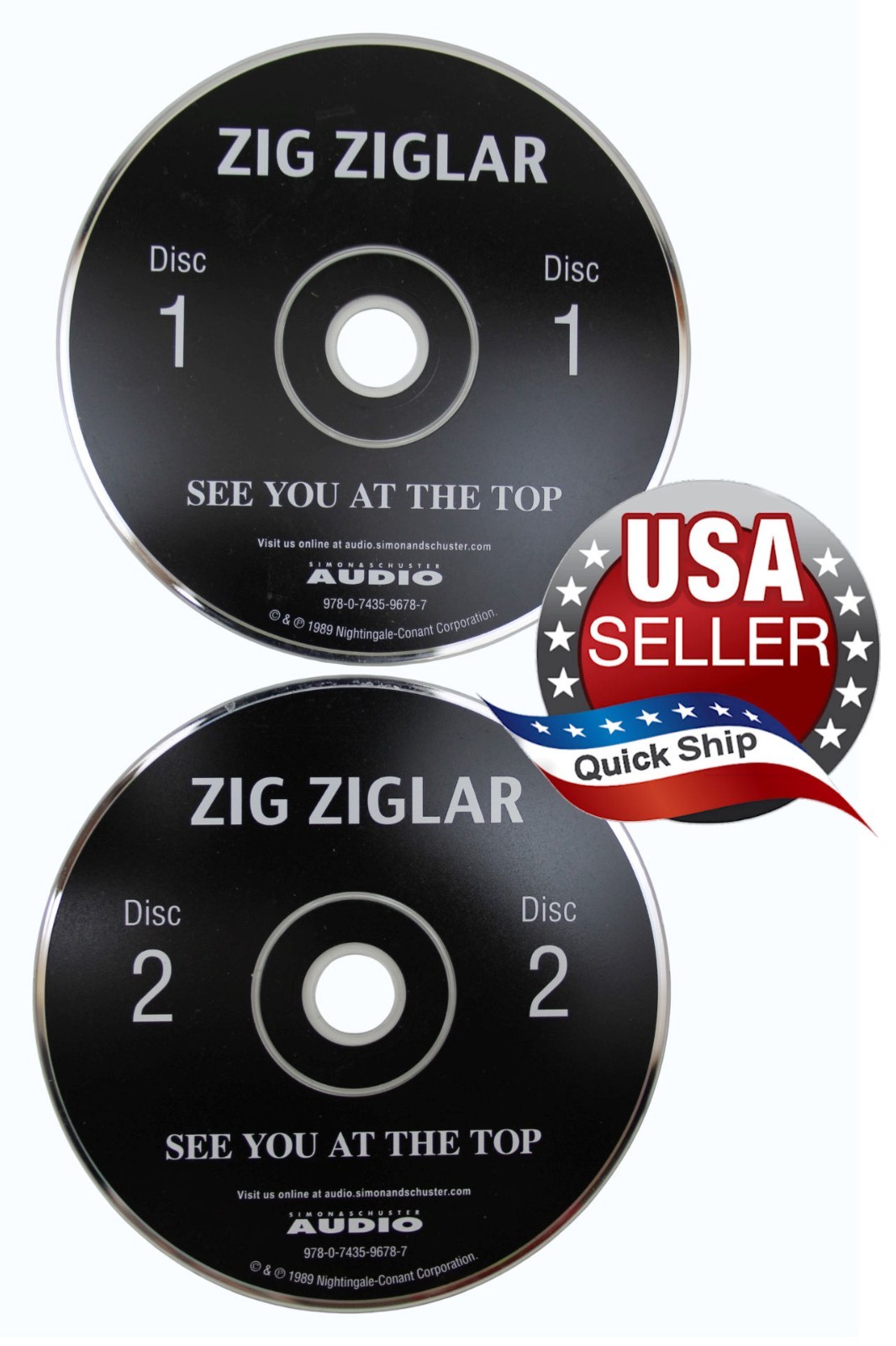 ZIG ZIGLAR See You At The Top • 2 CD Audio Set in Jewel Case