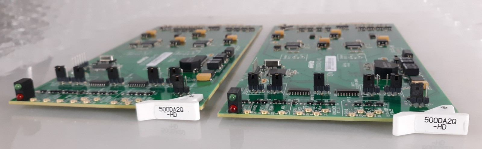 Pair of Evertz 500DA2Q-HD-REVD HD/SD Dual Reclocking Distribution Amplifier