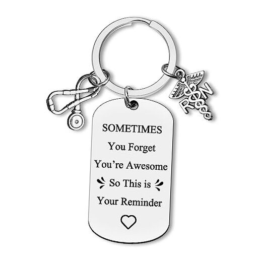 Registered Nurse Gifts Inspirational Keychain RN Jewelry for Nurse Nurse 