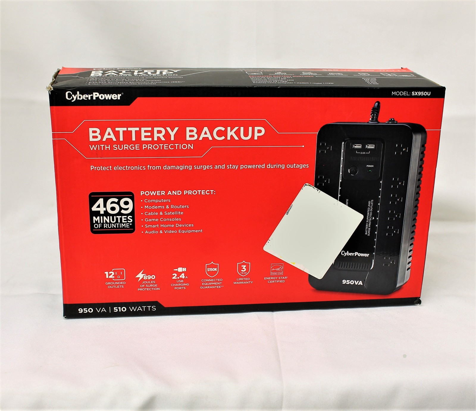 Cyber Power Battery Backup with Surge Protection
