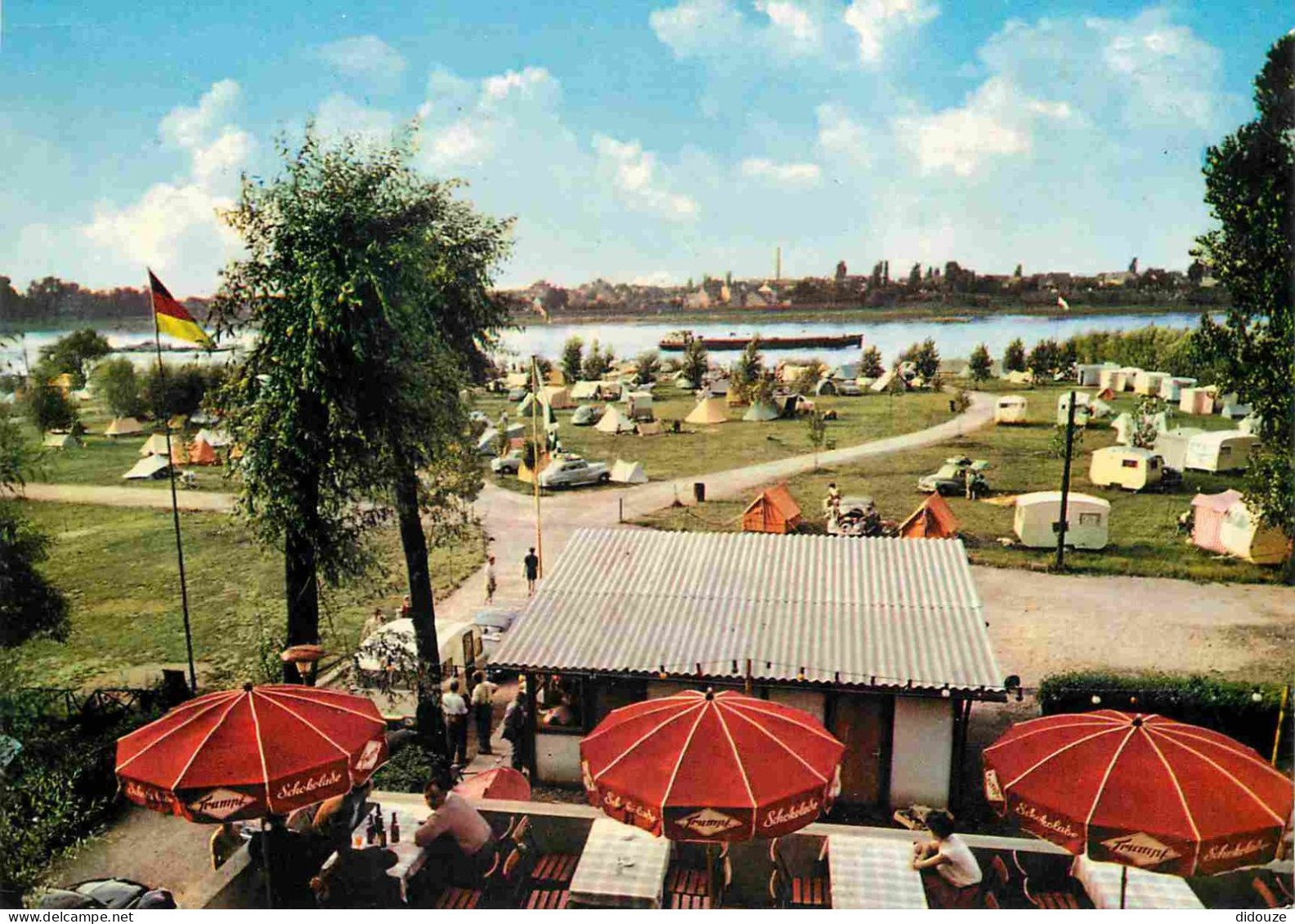 Postcard - Camping - Germany - Koln - Rodenkirchen - Campingplatz Bootshau