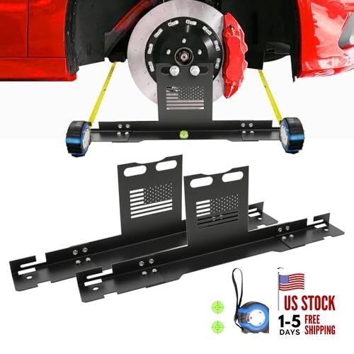 Wheel Alignment Tool 2 PCS Heavy Duty Toe Alignment Plates with 2 High 