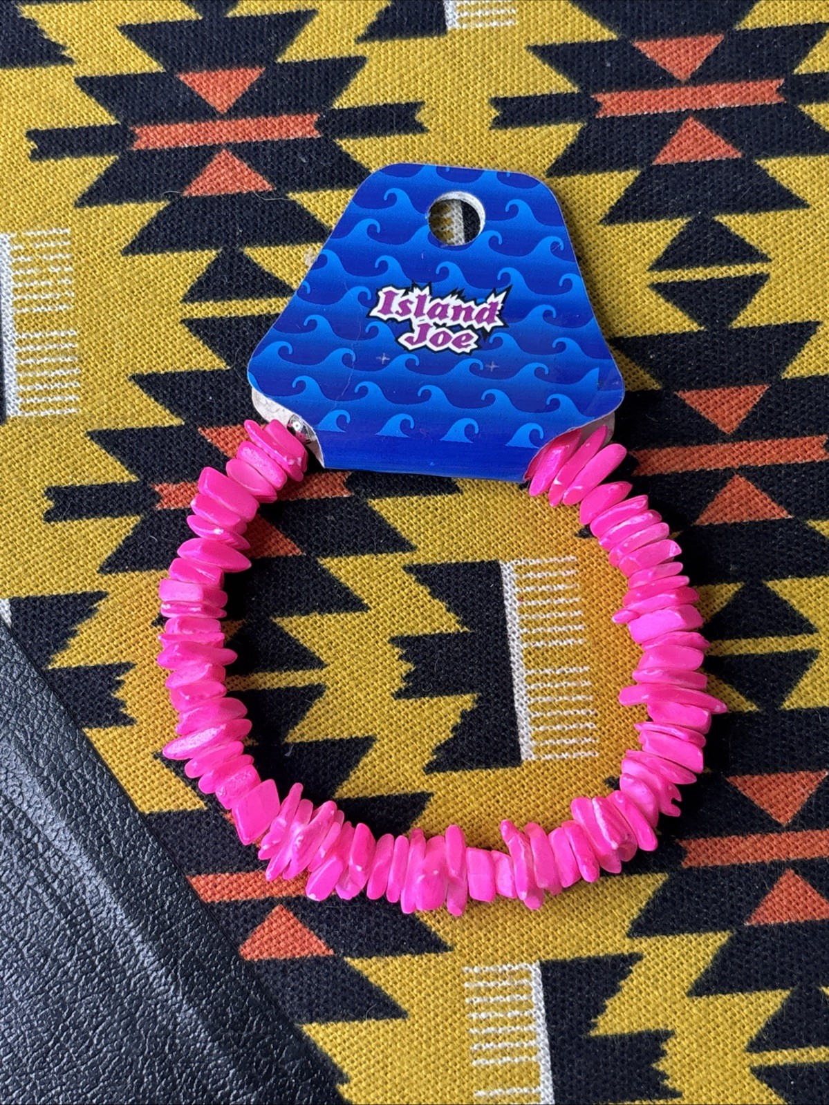 VTG Y2K 2000 Island Joe Pink Puka Shell Bracelet New Rare