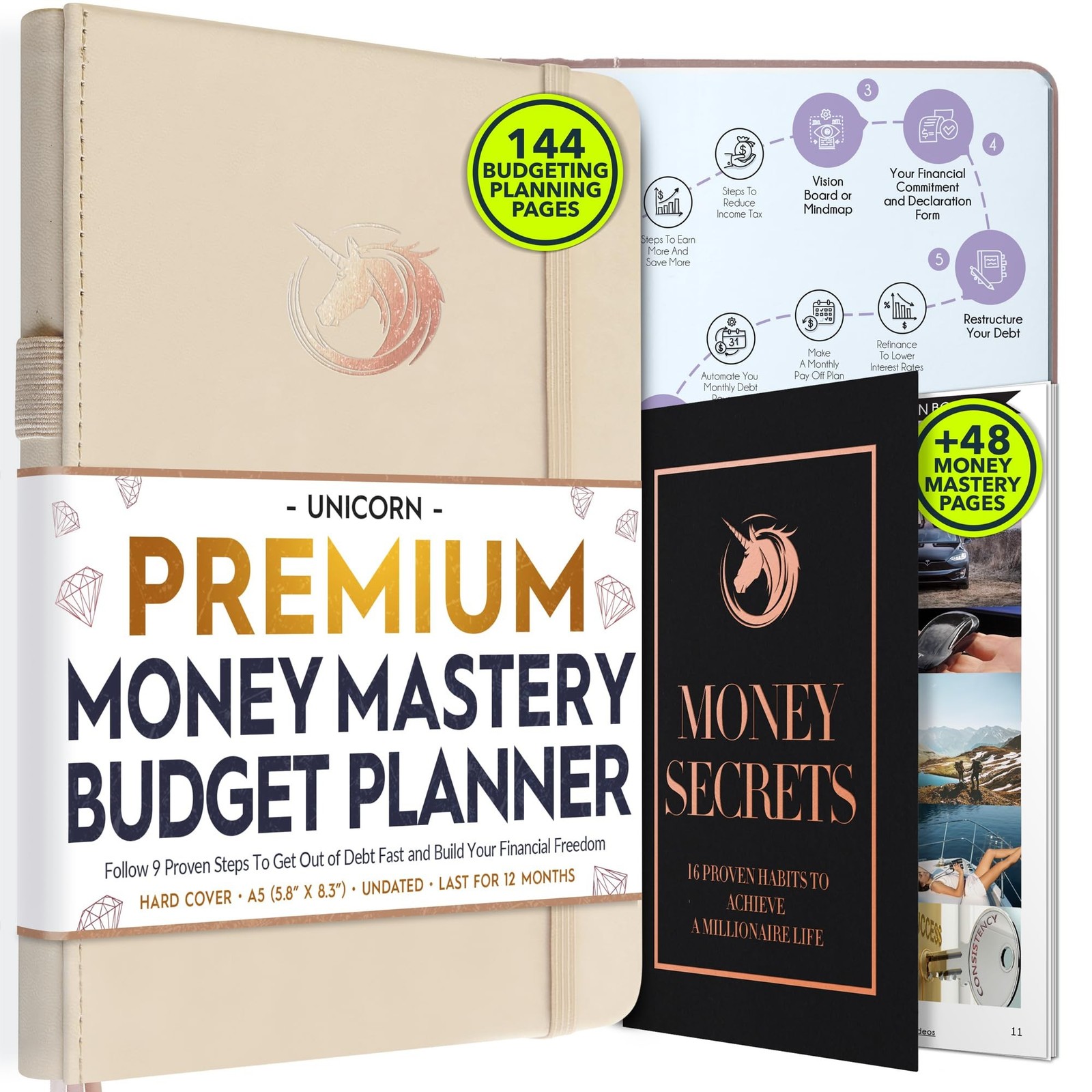 Financial Planner - Monthly Budget Planner & Monthly Bill Organizer | A 12-Mo...