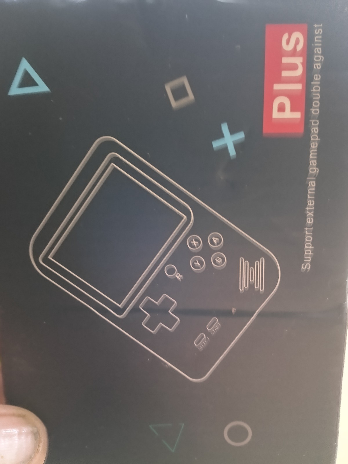 Plus Handheld Game Console Black, Headphone Jack, Supports External Gamepad