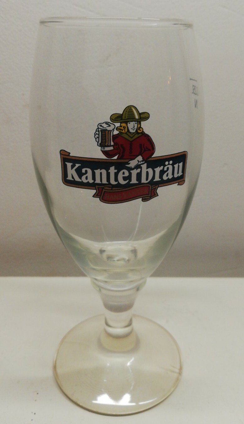 Verre à bière Kanterbrau Vintage Décoration Collection XXème Siècle