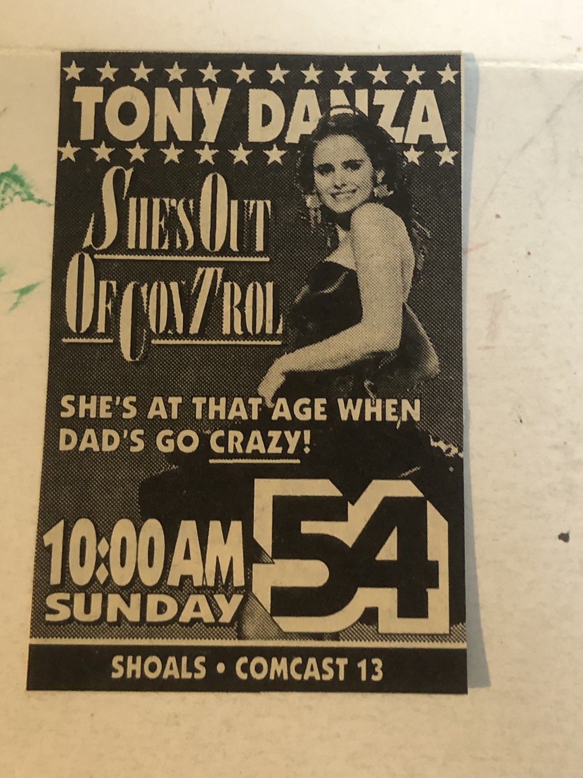 She’s Out Of Control Movie Tony Danza Ami Dolenz Vintage Print Ad Tpa27