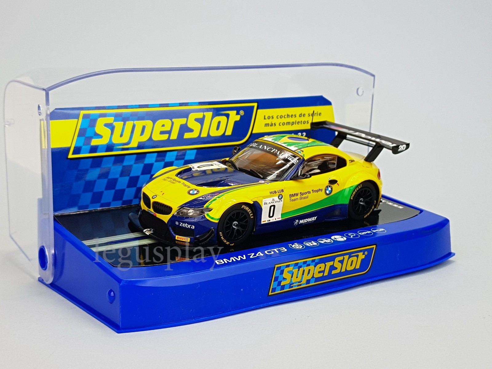 Slot car superslot H3721 BMW Z4 GT3 #0 BMW SPORTS Trophy Team Brésil
