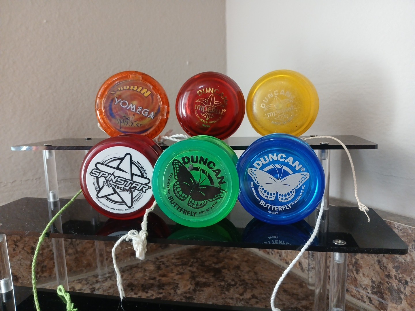 Mixed Lot of 6 Yo-Yos Yo Yo Duncan Imperial Yomega Spinstar