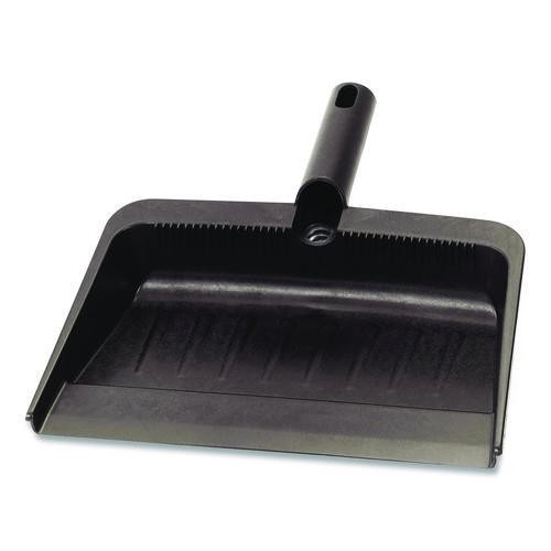 Carlisle Flo-Pac Flexible Plastic Dustpan, 8 x 12, Plastic, Black, 2/Pack