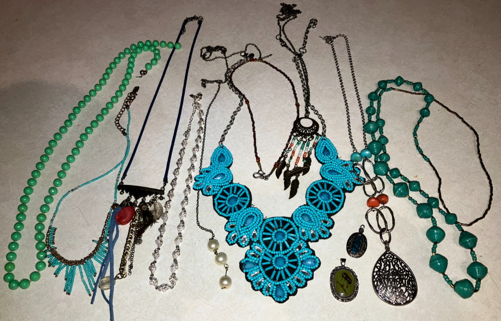 Lot of 12 Native American and Southwestern Womens Necklaces