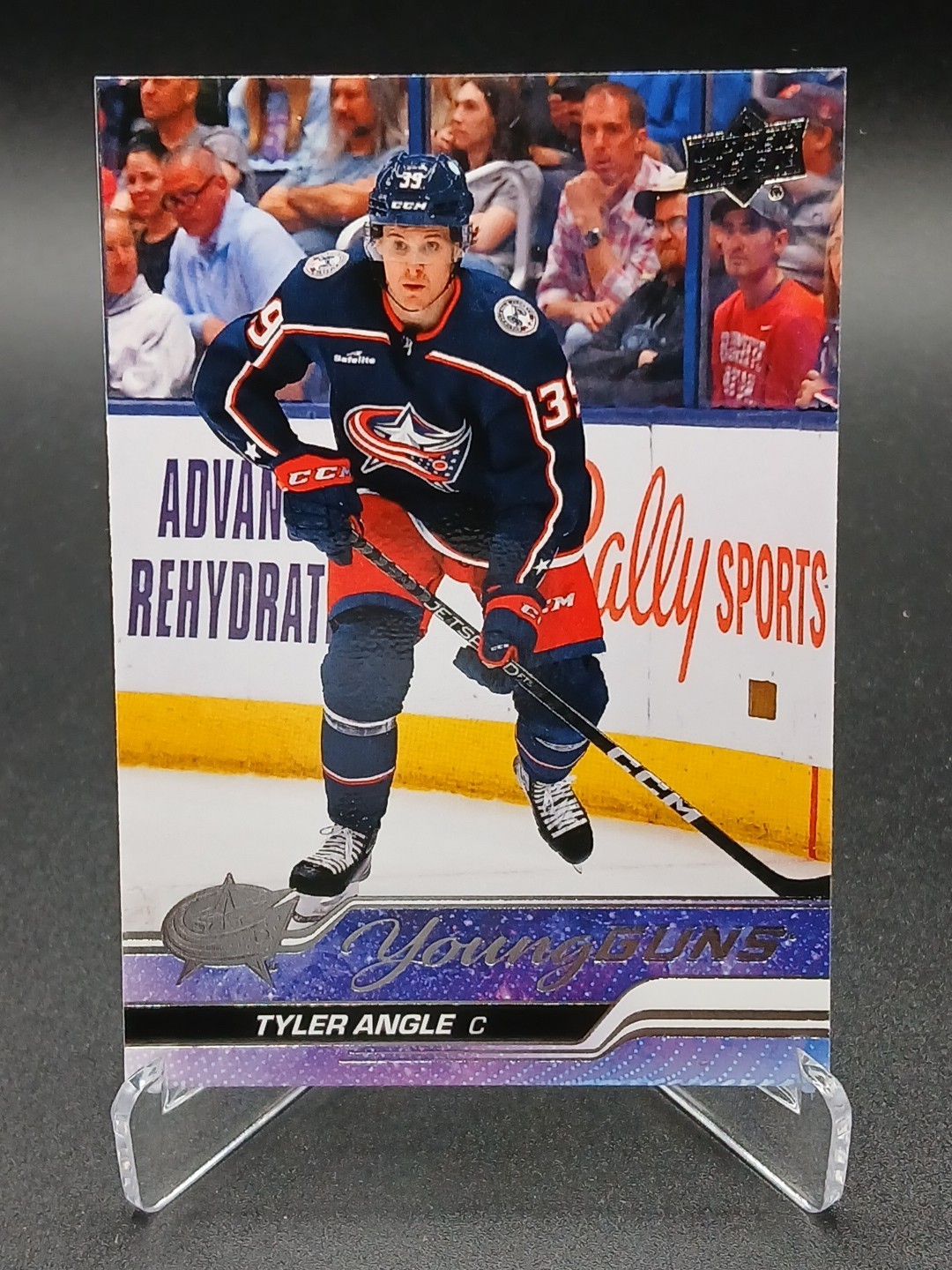 Tyler Angle Young Guns Rookie RC 23-24 UD Series 2 - NHL Columbus Blue Jackets