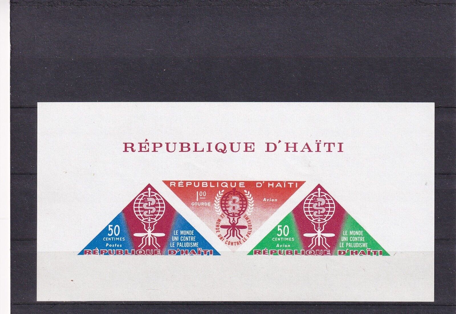 SA25b Haiti 1962 Fight against Malaria mint minisheet imperf