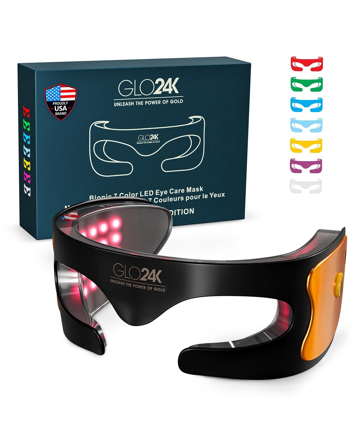 GLO24K-Bionic 7 Color LED Eye Care Mask|19958