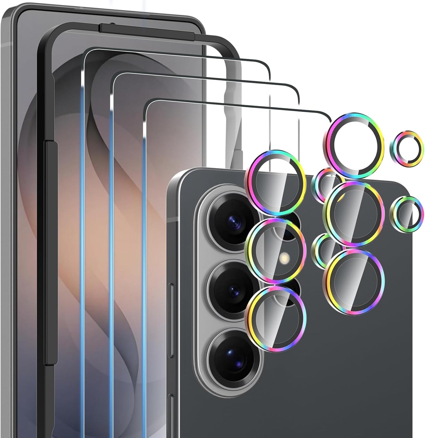 3 Pack Glass Screen Protector & 2 Pack Samsung S26 Ultra Camera Lens Protector