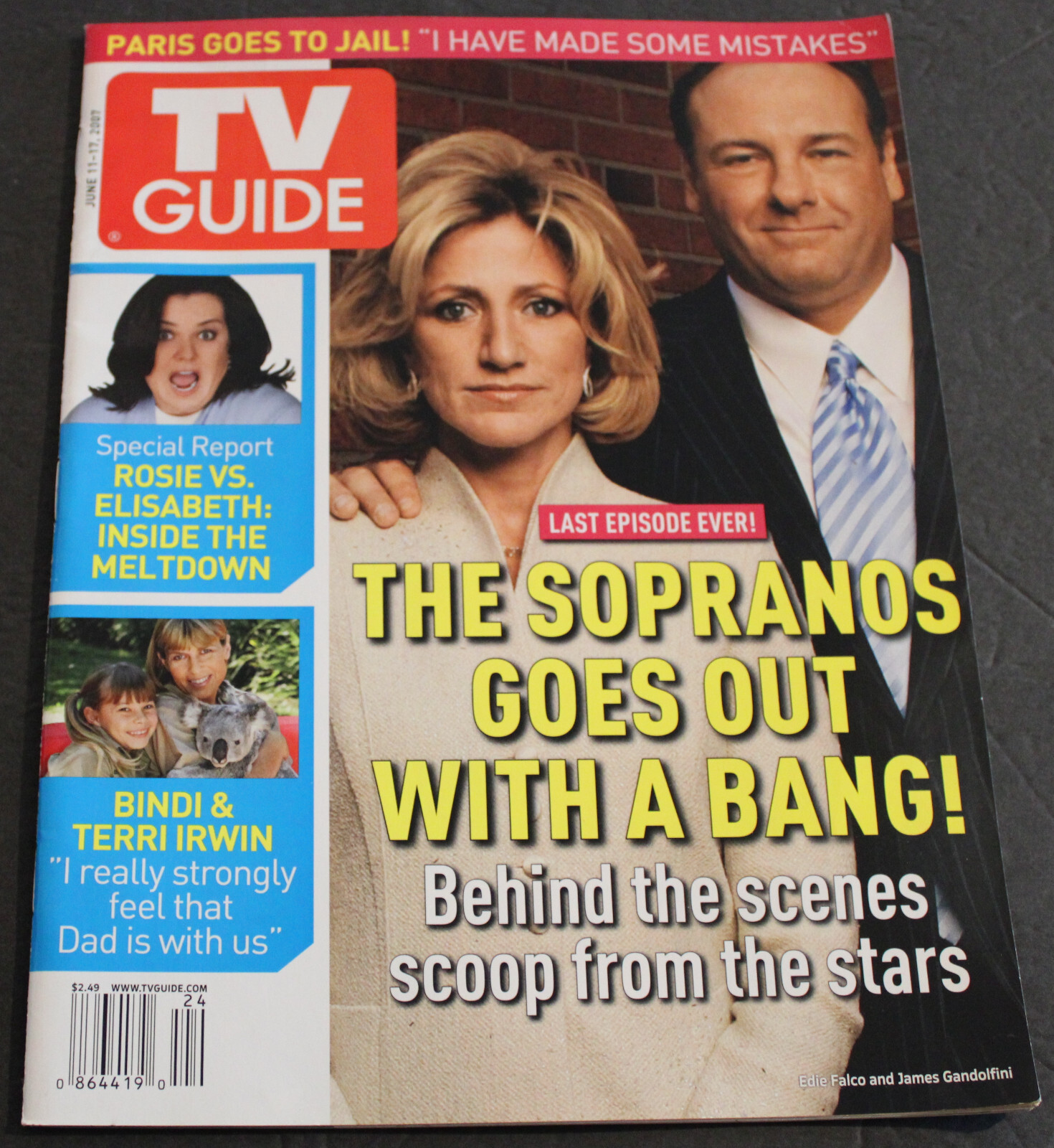 Vintage 2007 TV GUIDE MAGAZINE Vol.55 #24 SOPRANOS FINALE ISSUE E2