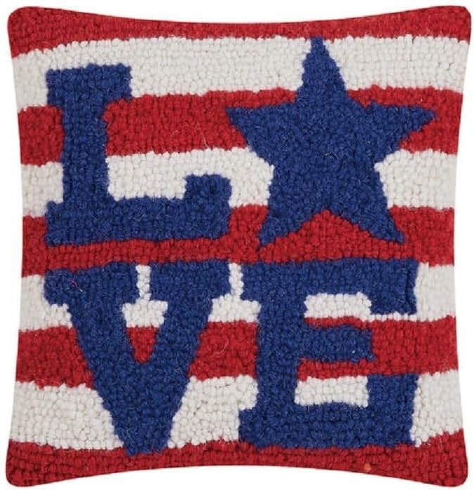 Peking Handicraft   Love Star Min Hook Pillow   10x10