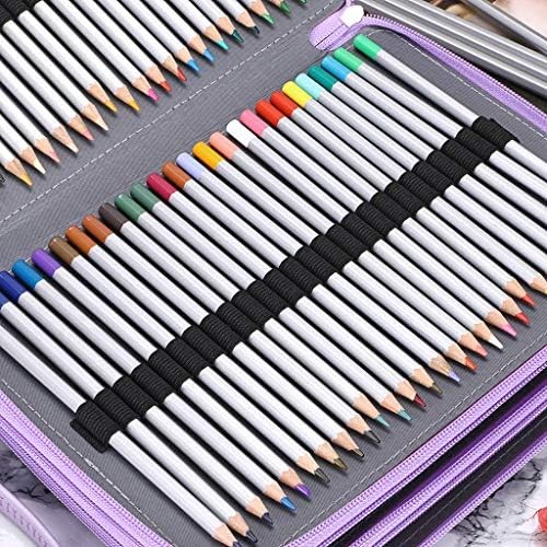 Sumnacon 20 2 pieces PU color Pencil case Large capacity Pencil holder Pencil h