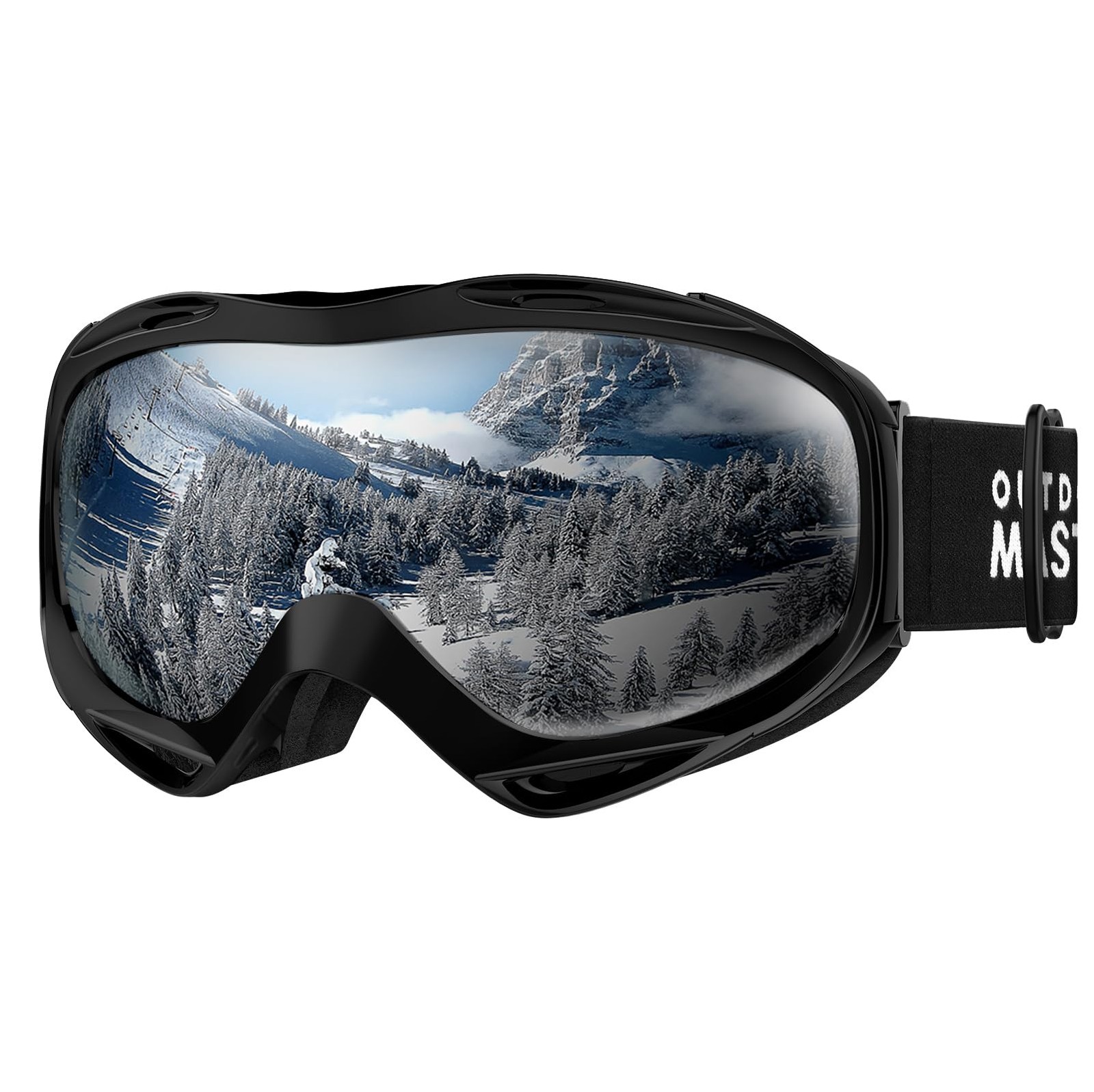 OutdoorMaster OTG Ski Goggles - Over Glasses Ski/Snowboard Goggles for Men,