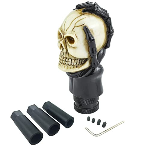  Skull Shifter Knobs Car Racing Gear Lever Stick Skeleton Shift Handle Beige