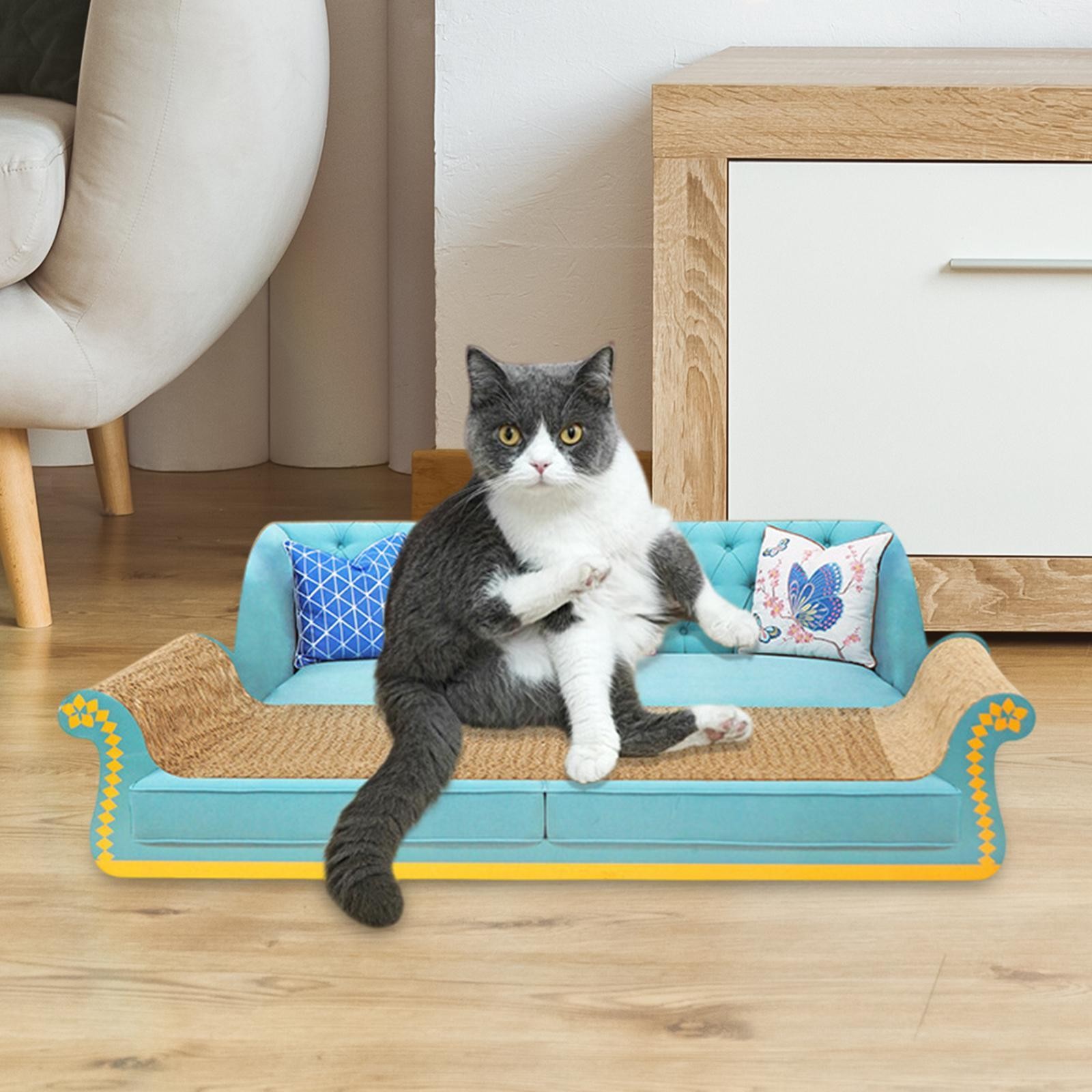 Cat Scratcher Sofa Bed Cardboard Lounge Couch Household Home Scratching Board