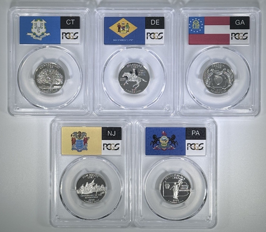 1999 S Silver State Quarter Set PCGS PR69DCAM 90% Silver