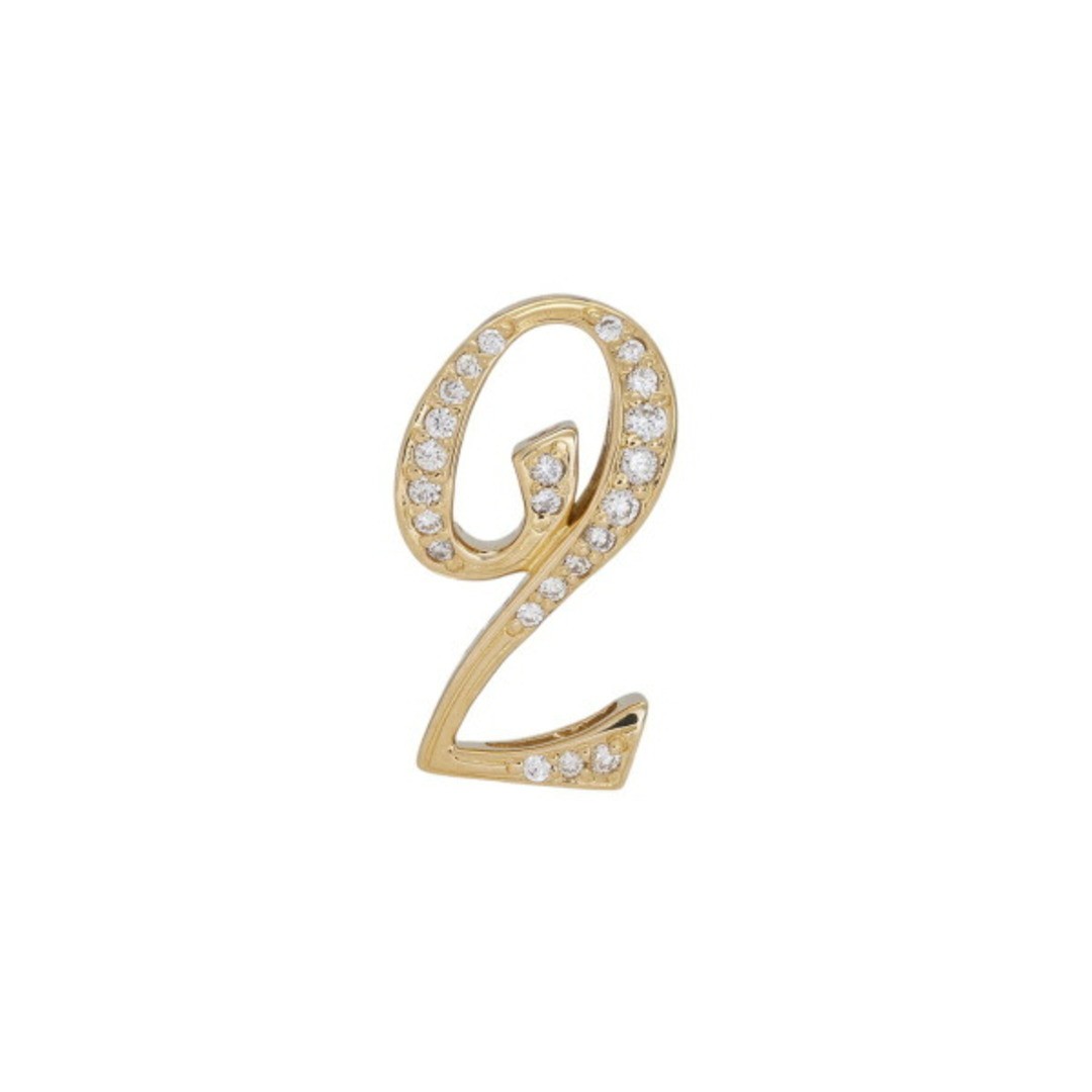 Yukiza Kinomble Number Pendant Top 2S Size Genuine Y.NOMBRE.12.6.2.S Used YUKI-0