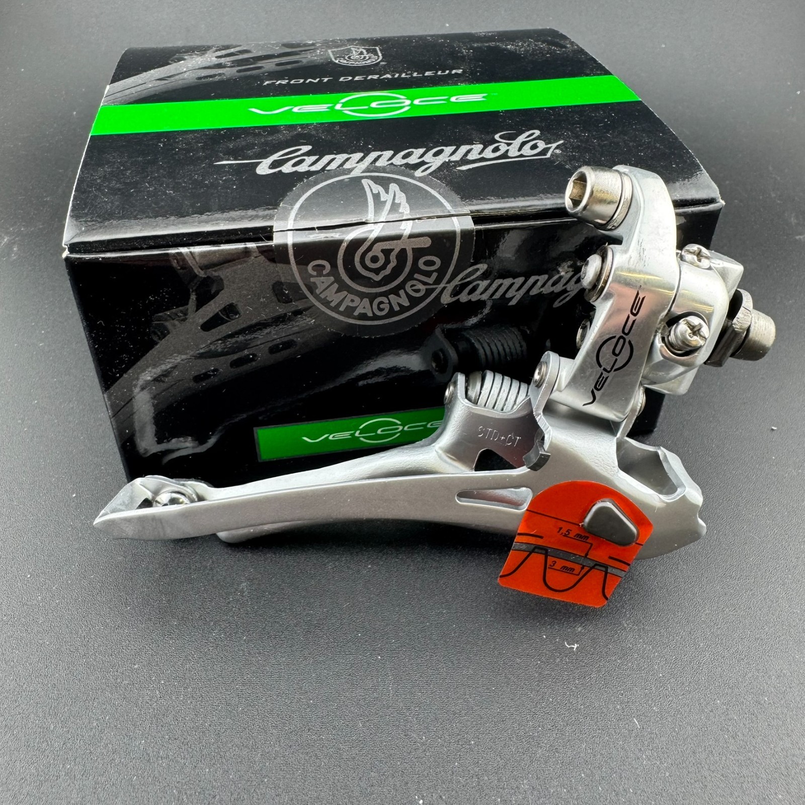Campagnolo Veloce Braze-On Front Derailleur 9/10spd Double Silver FD11-VLS2B NEW