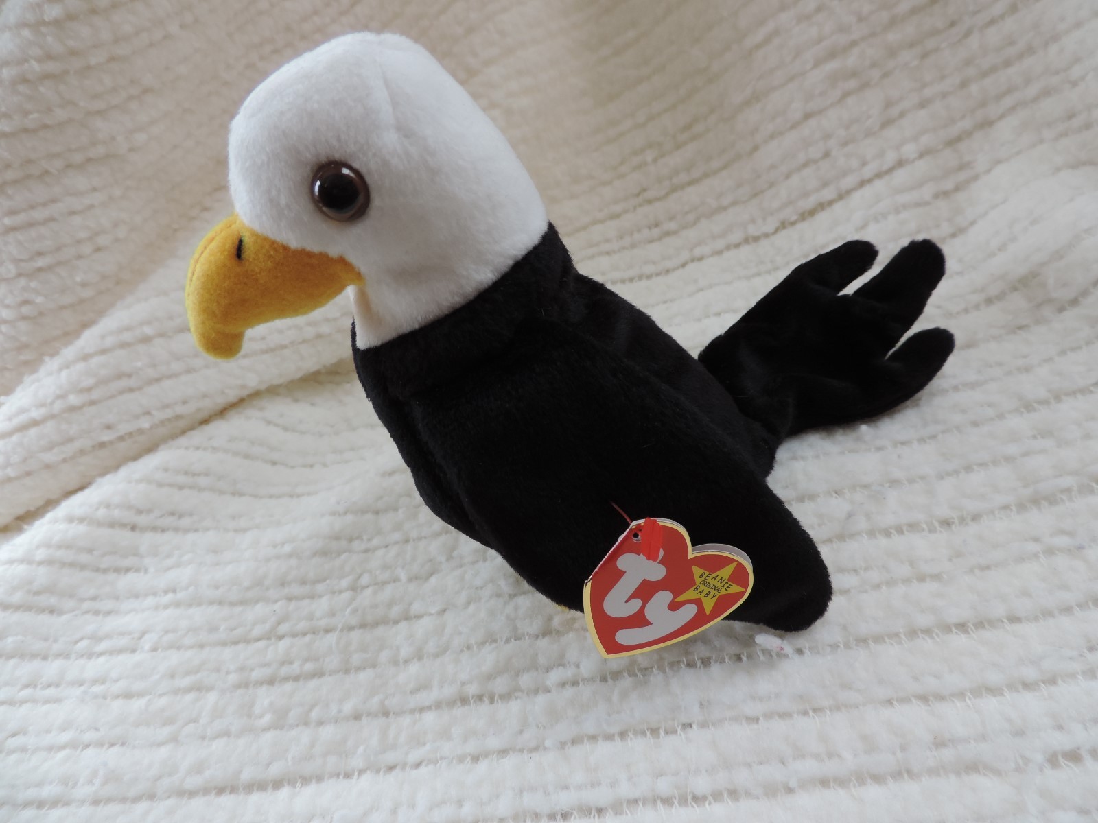 New Ty Beanie Babies Baldy the Bald Eagle Retired!