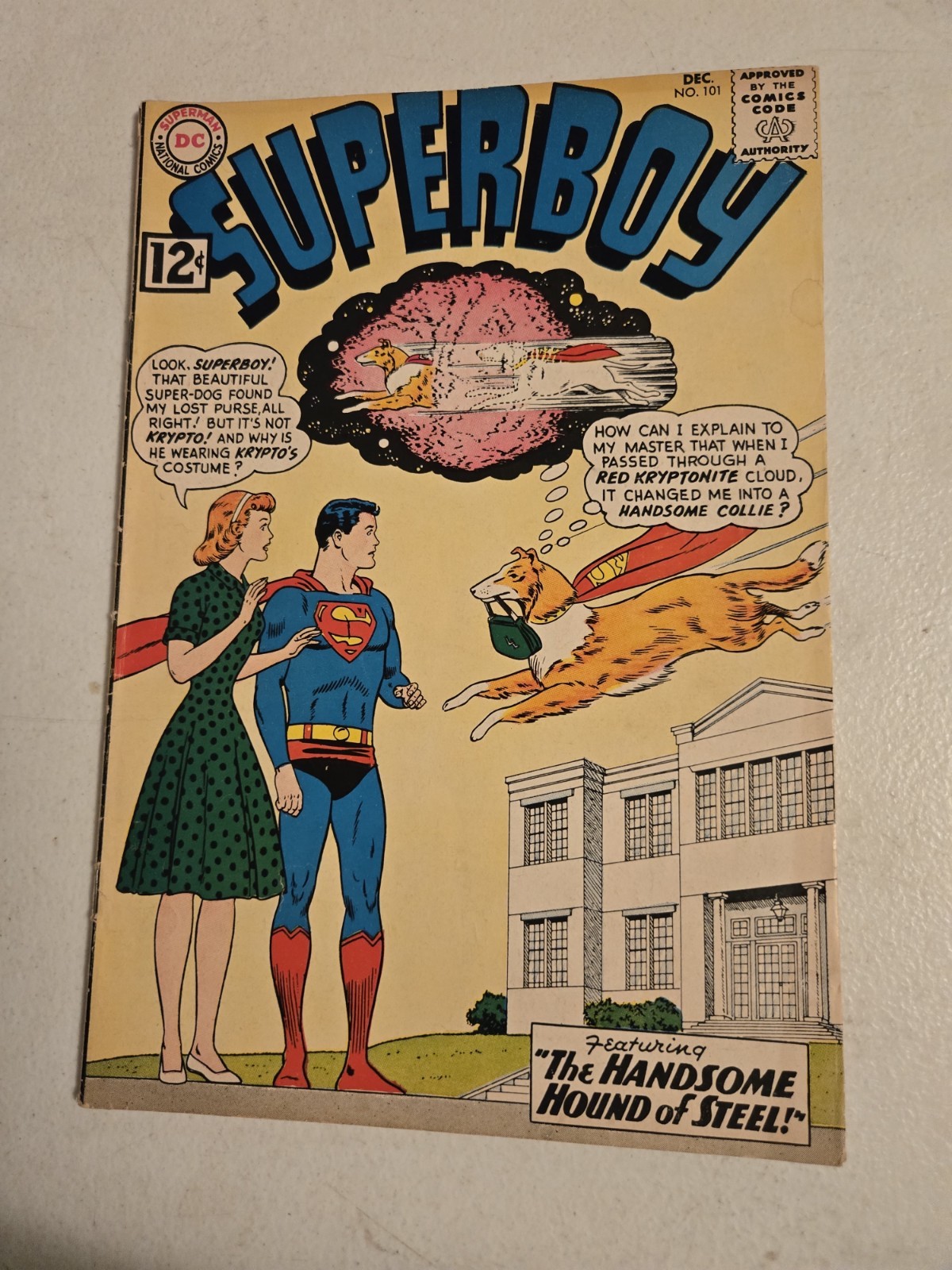 DC Comics Superboy No. 101 Comic Book Color English The Handsome Hound of Steel