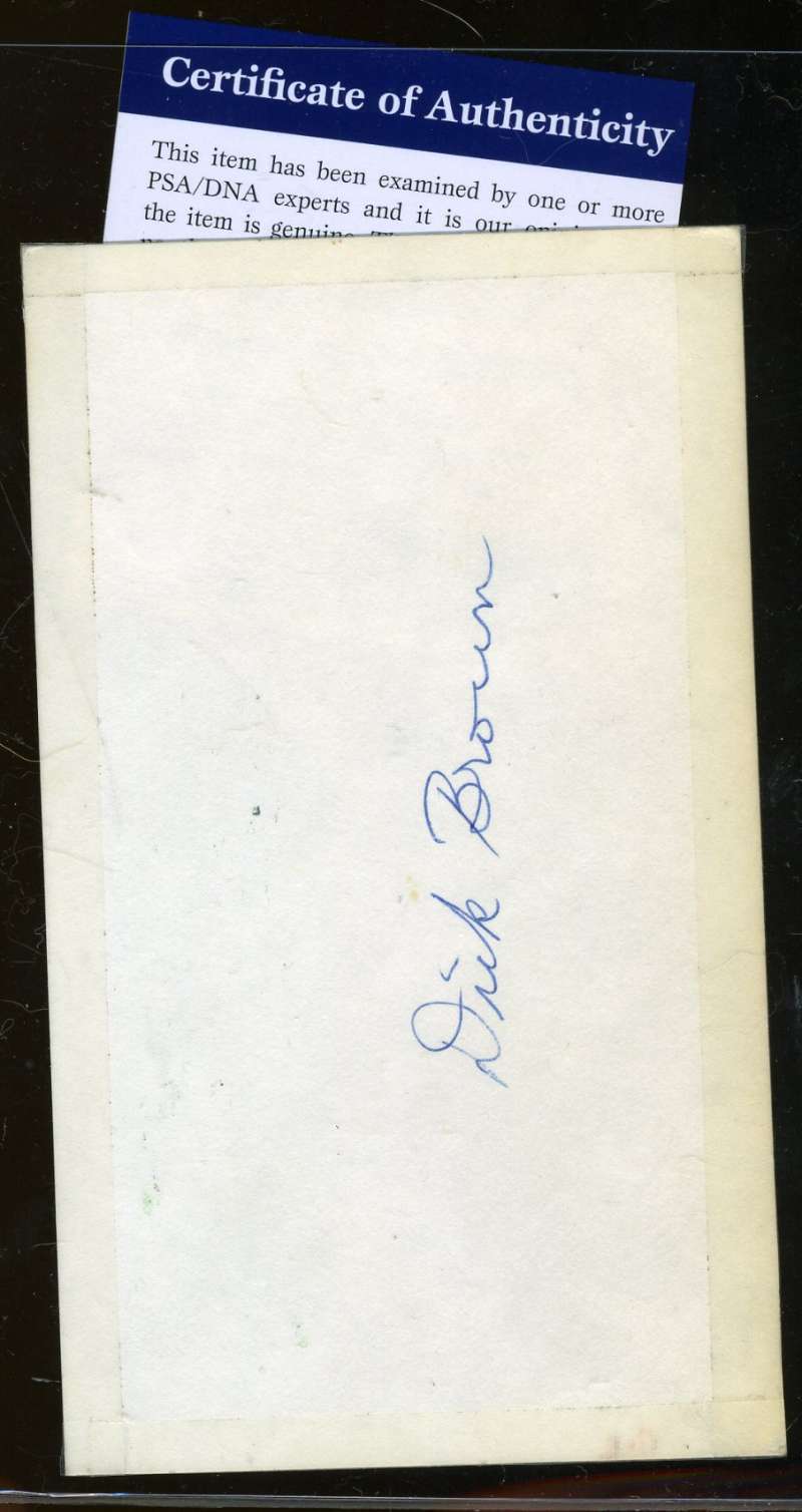 Dick Brown D.70 Psa/dna Certed Signed 1968 Gpc Authentic Autograph