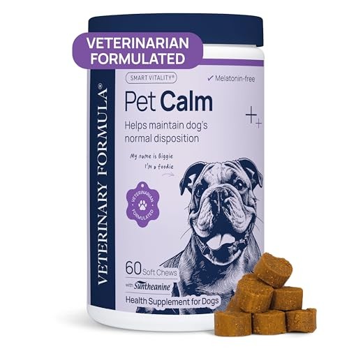 Veterinary Formula Pet Calm Calming Chews for Dogs with L-Theanine