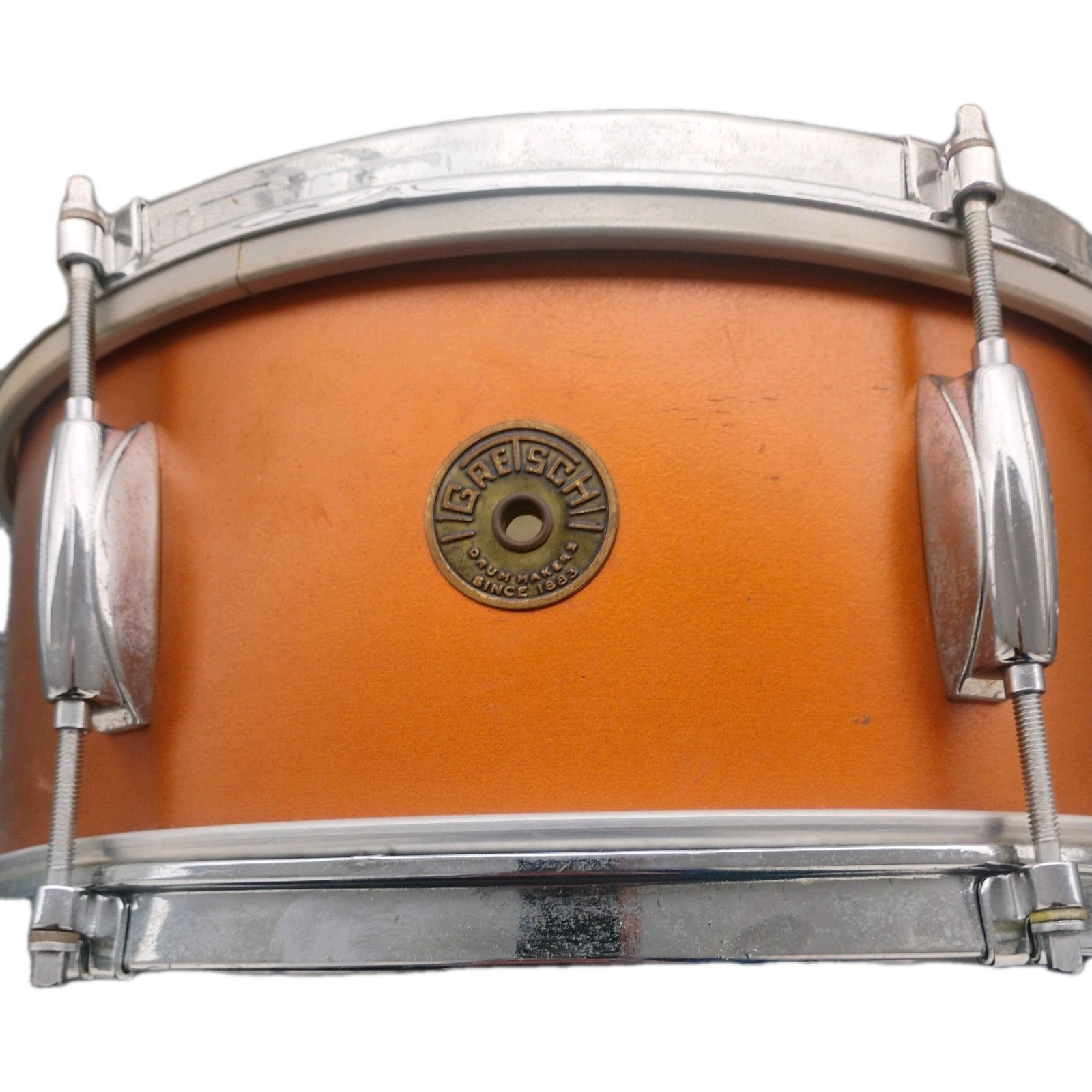 Rare Gretsch 1950s  Dixieland 5.5x14 4104 Snare Drum Copper Metallic Lacquer