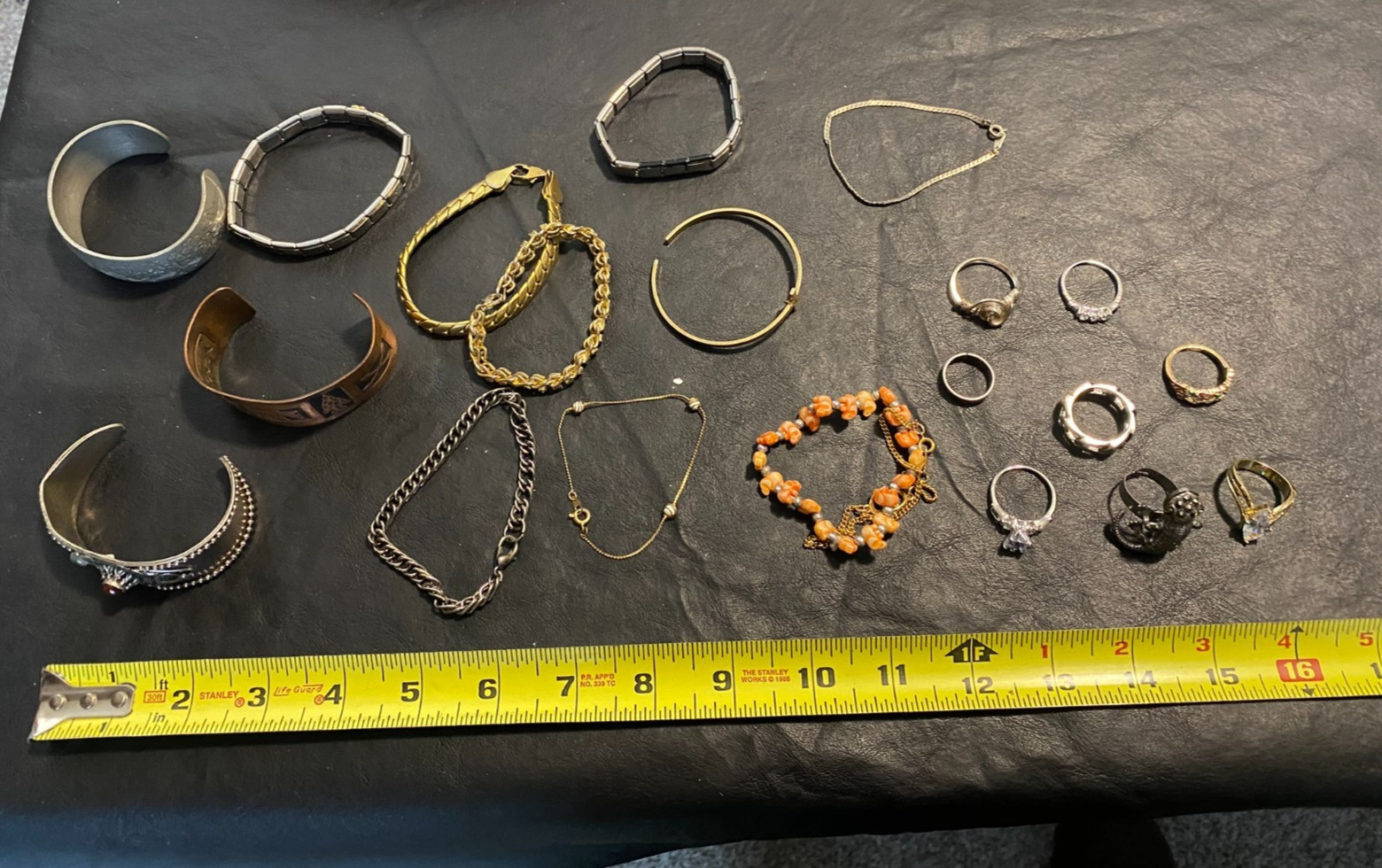 bracelet ring bracelets rings jewelry estate lot collection