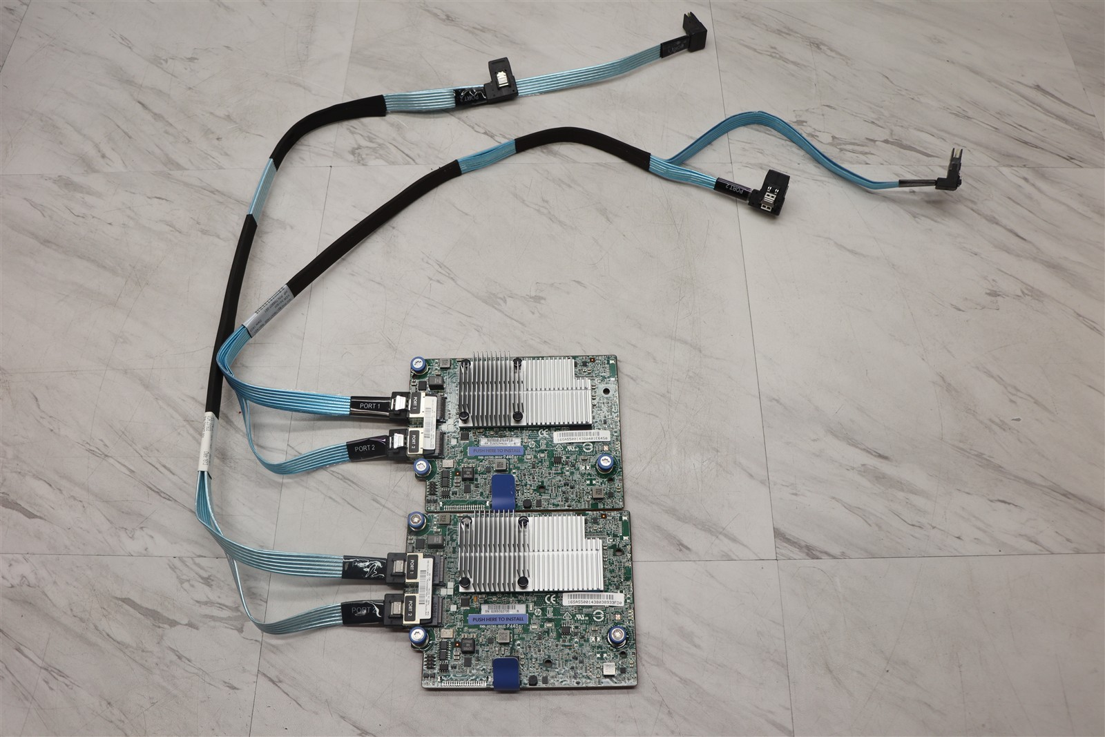 2 LOT - HP Smart Array 749796-001 P440AR/2GB FBWC SAS RAID Controller w/ Cables