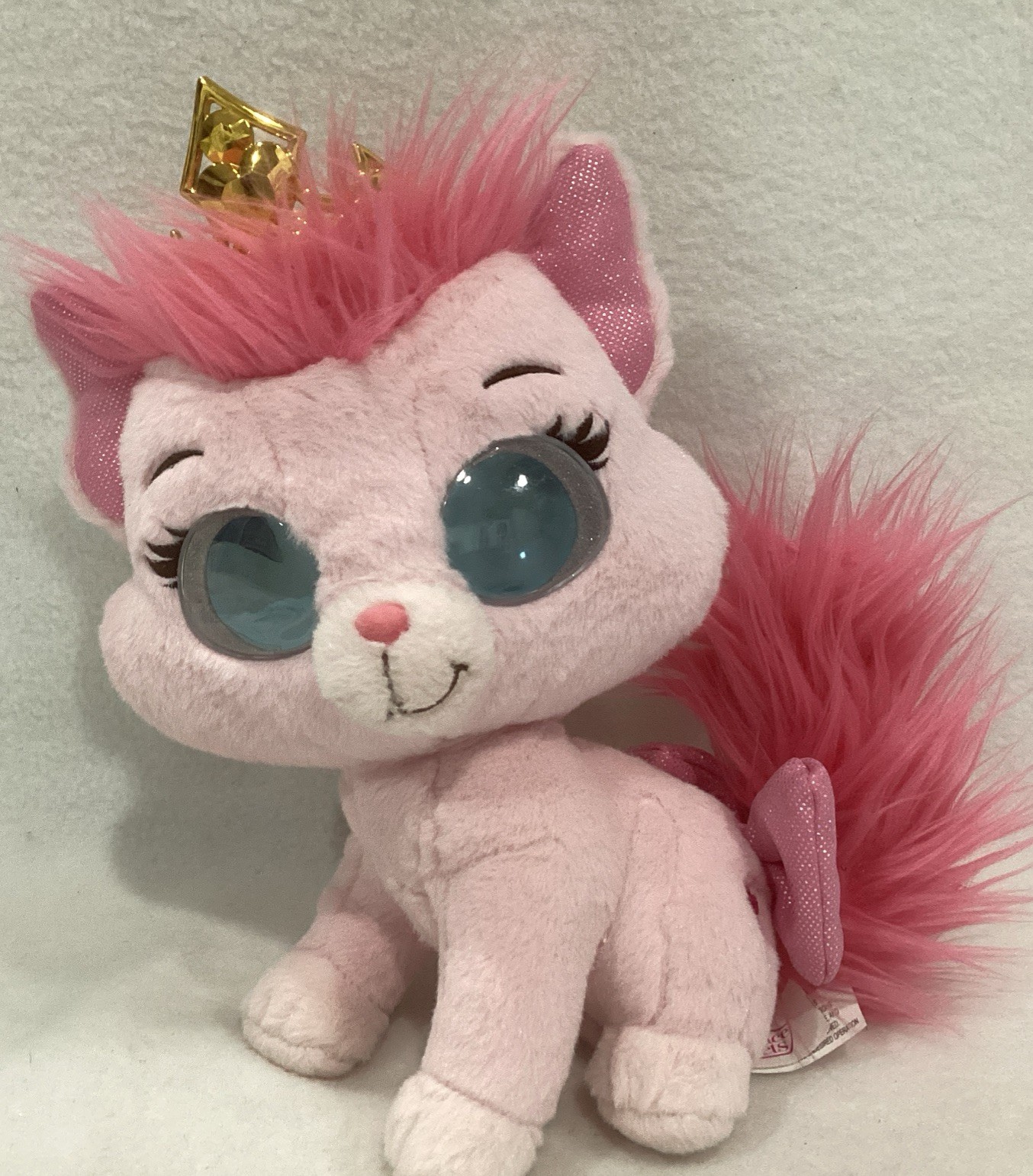 Palace Pets 10" Disney Aurora's Pink Kitty Cat Plush  Toy Interactive Works